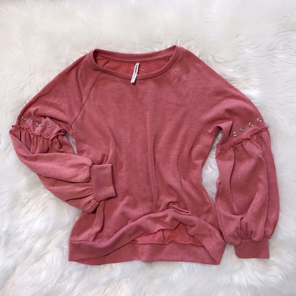 Tresics Tops - Tresics-Salmon/Pink Sweatshirt-Sz Large-NWOT